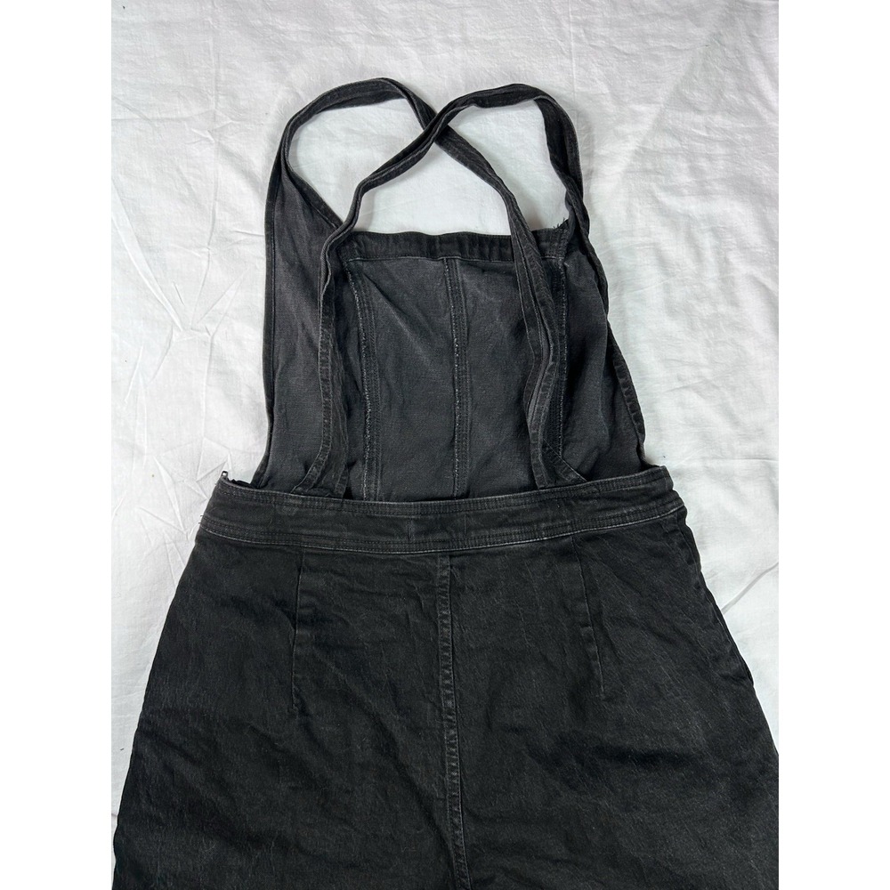 Vtg Madewell Overalls Black Tapered Size 12 Crisscross Zipper Side - Picture 12 of 13